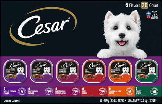 The Ultimate Gourmet Feast for Your Furry Friend: Cesar Wet Dog Food Variety Pack 🍖✨