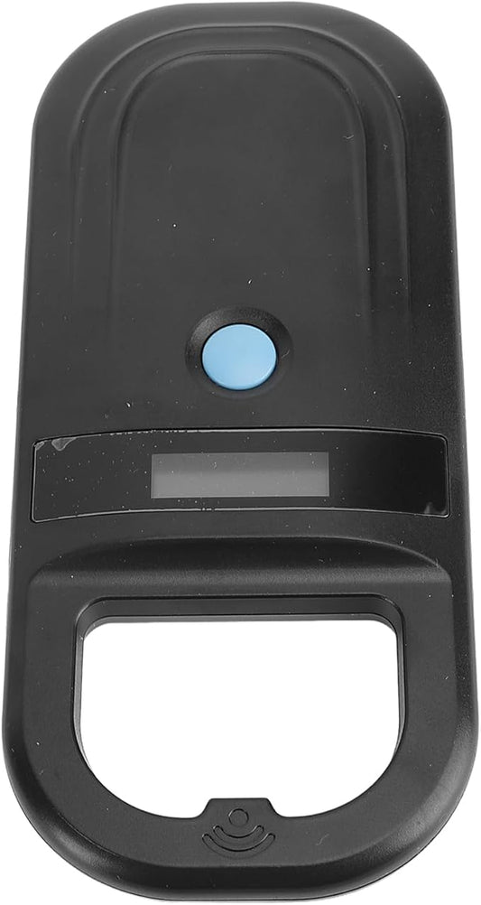 Diydeg Pet Microchip Scanner, Rechargeable EMID FDX B Portable Pet Chip Scanner with OLED Display, 134.2KHz, 128 Sets of Data, Microchip for Animal, Pigs, Dogs, Cats (Black)