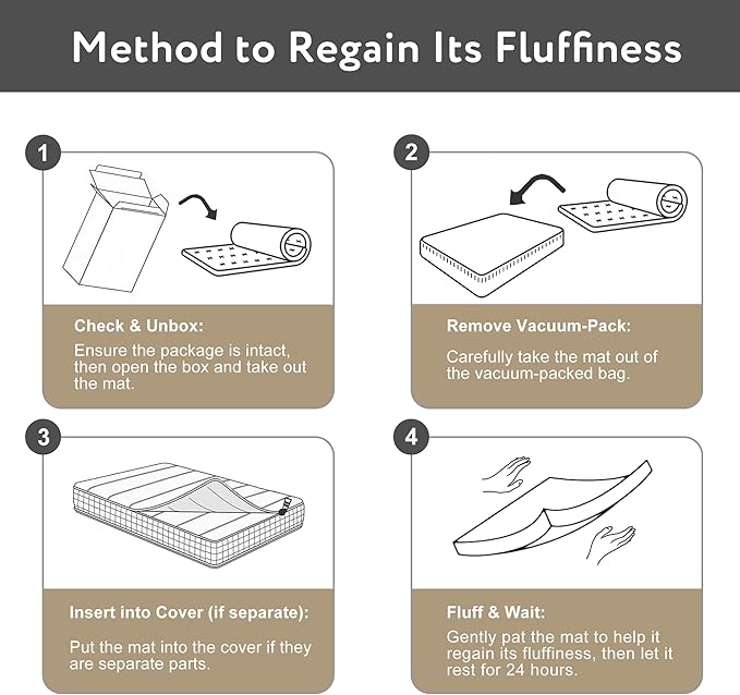 Large Dog Bed for Crate, 35x22 Inch Washable Crate Mat with Removable Cover & Anti-Slip Bottom, Comfy Orthopedic Egg Crate Foam Flat Pet Bed, Light Grey