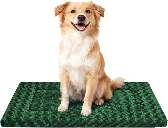 Dog Bed Mat - Comfortable Kennel Pad, Multi-Purpose Crate Bed for Dogs & Cats, Soft Support