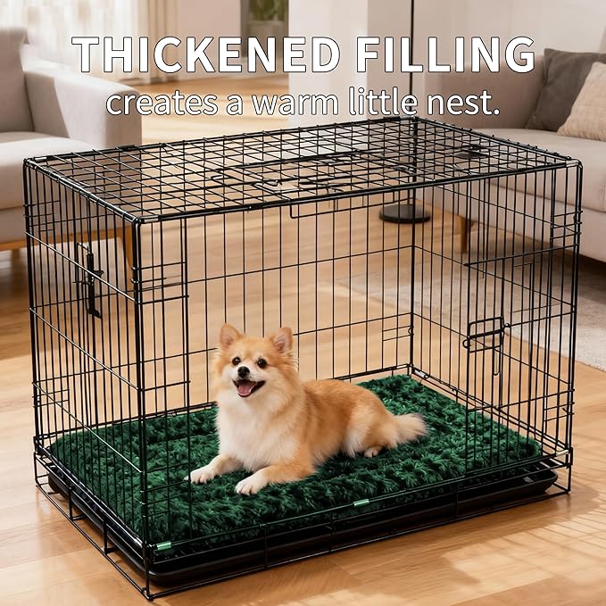 Dog Bed Mat - Comfortable Kennel Pad, Multi-Purpose Crate Bed for Dogs & Cats, Soft Support