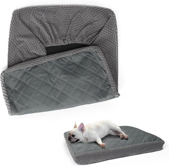 Waterproof Dog Bed Cover for Large Dogs, Washable Pet Bed Protector, Non-Slip Elastic Fit, Cooling Surface, Dog Mattress Cover for Sofa, Couch & Dog Beds
