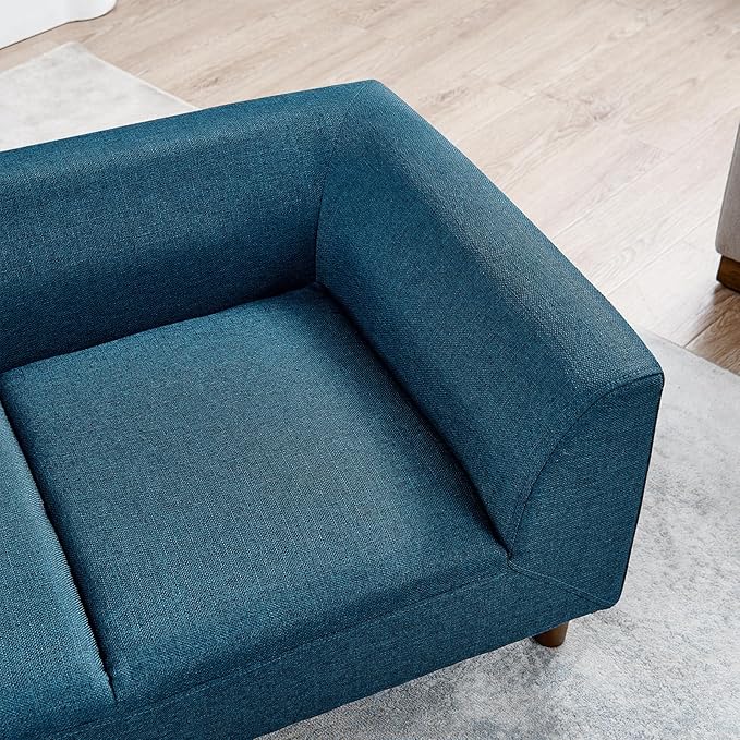 39.75" Modern Pet Sofa with Backrest and Armrests, Comfortable Foam Cushion Dog Couch for Small and Medium Dogs, Stable Leg Design for Living Room